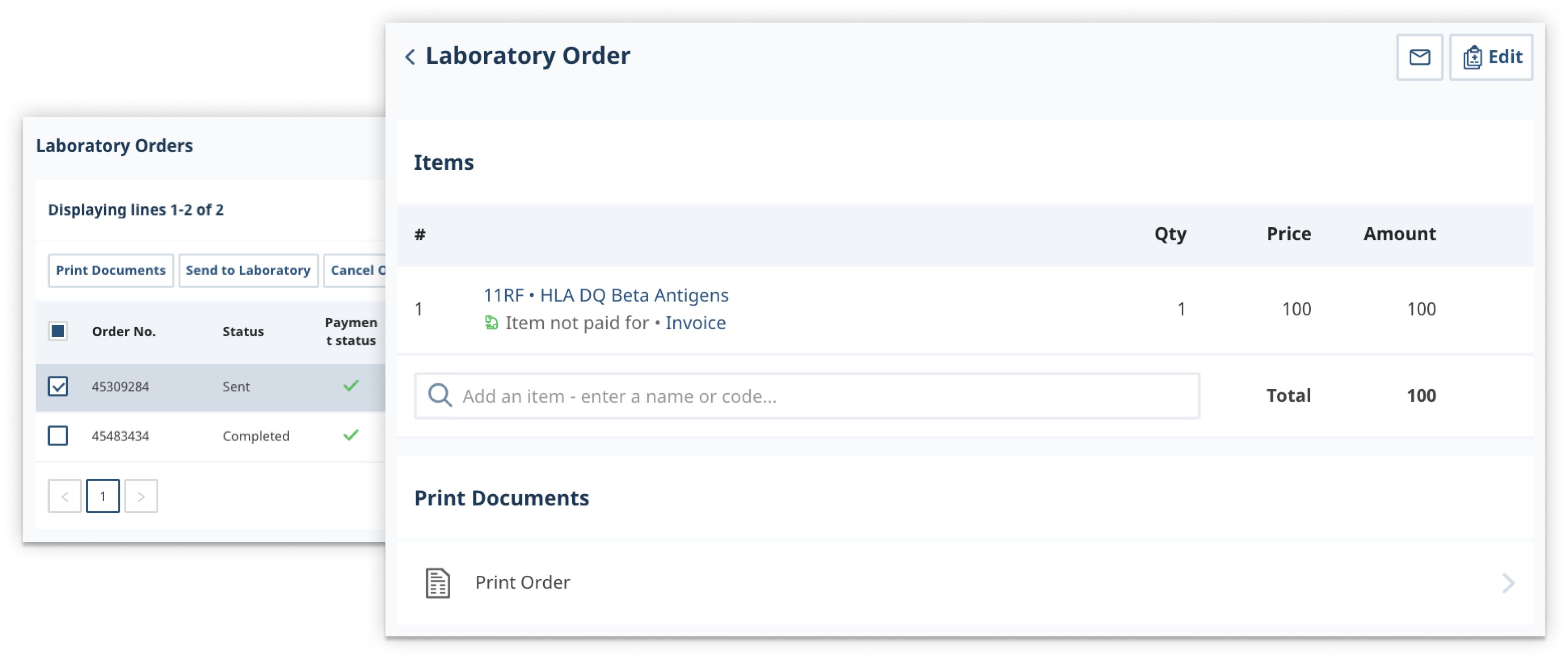 [en] lab orders
