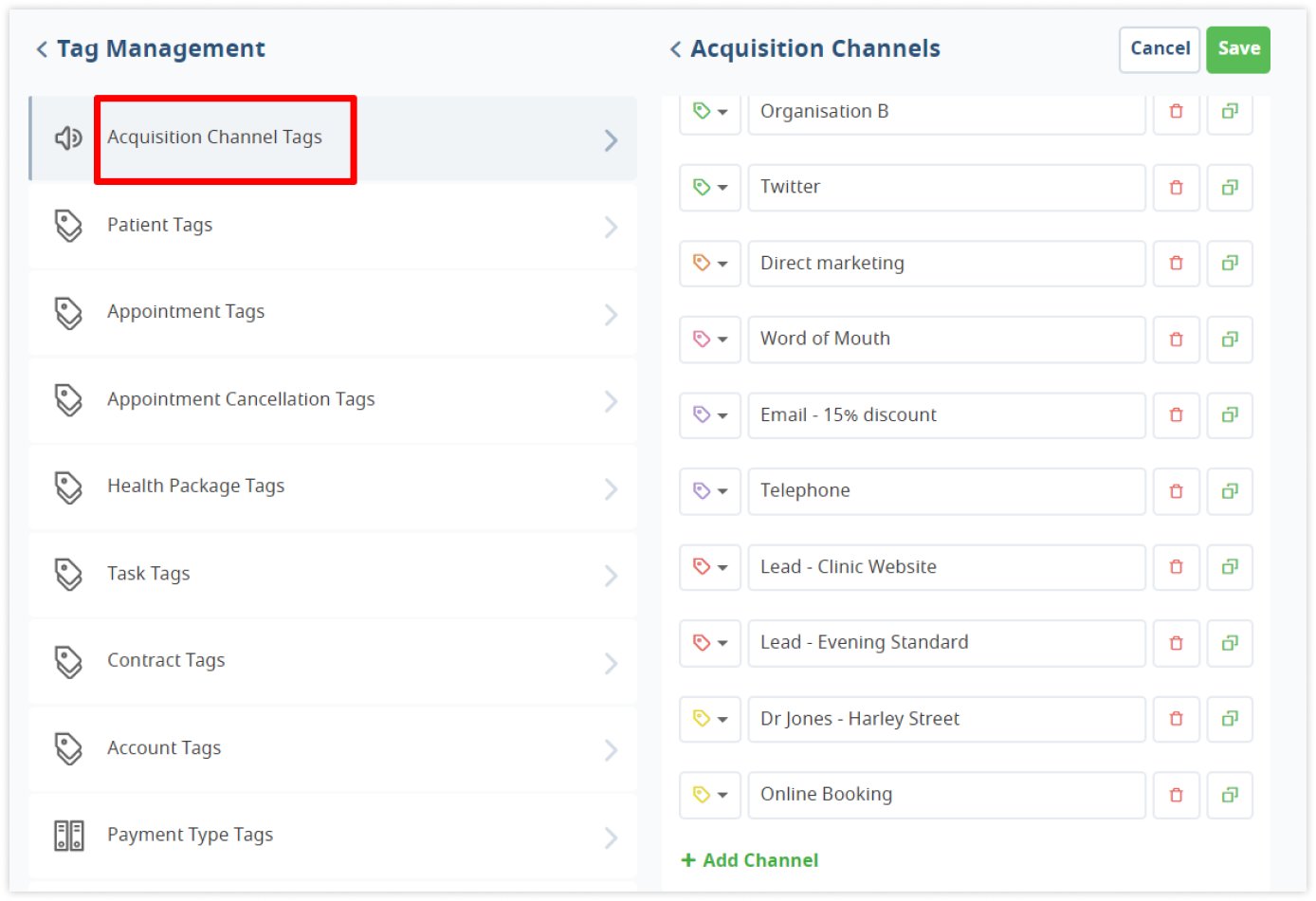 medesk-tag-management