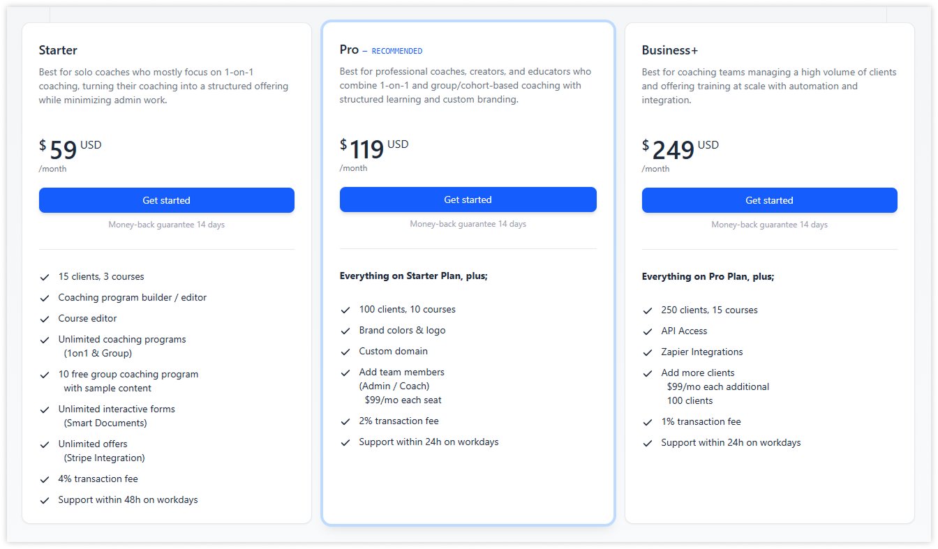 upcoach-price
