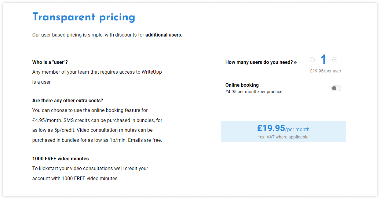 writeupp-transparent-pricing
