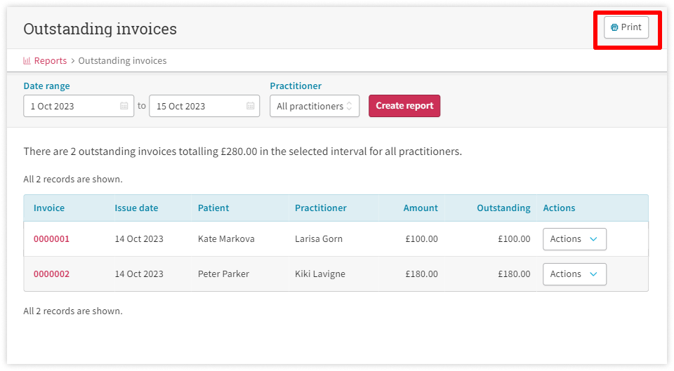 cliniko-review-reports-invoices