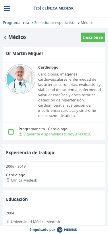 ES Clínica Medesk Medesk
