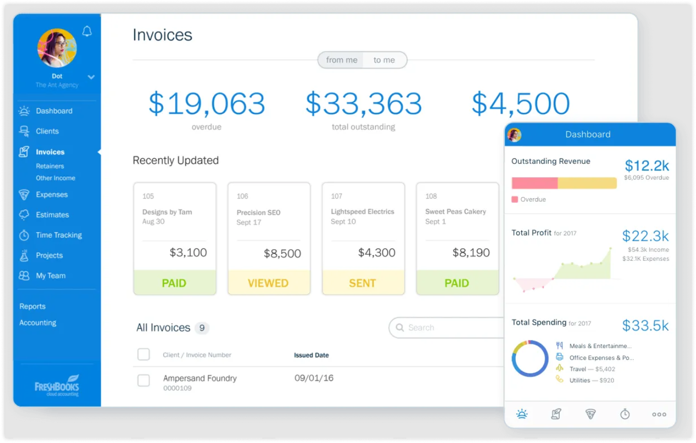 freshbooks-interface