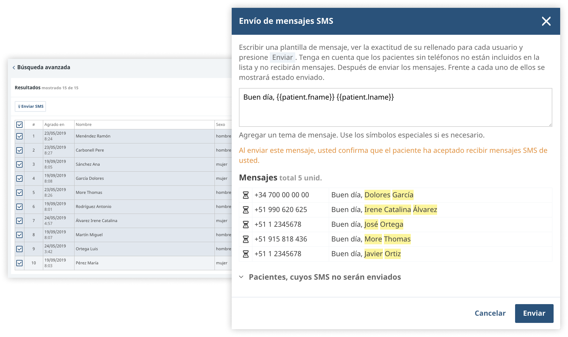 es sms