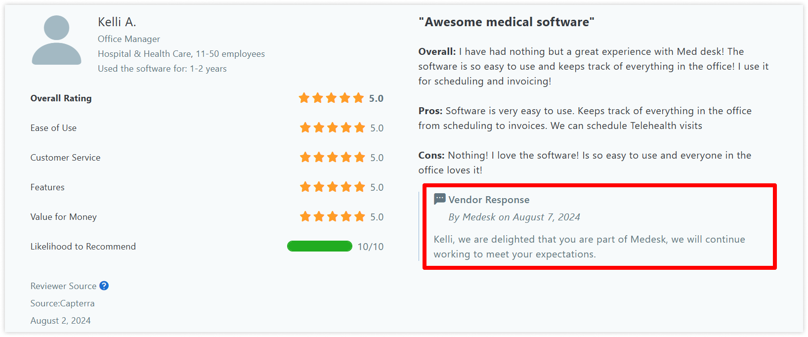 medesk-review-response