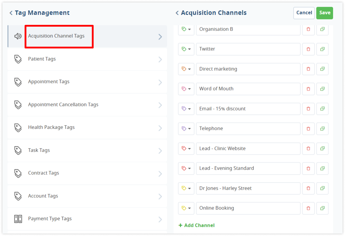 medesk-tag-management