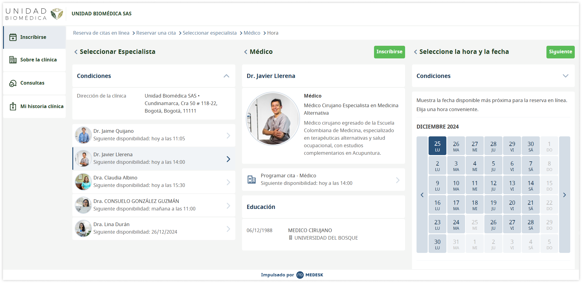 unidad-biomedica-online-booking