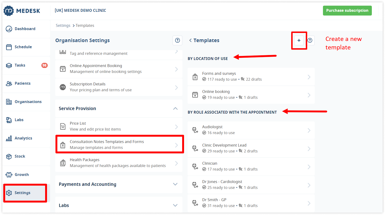 medesk-create-new-template