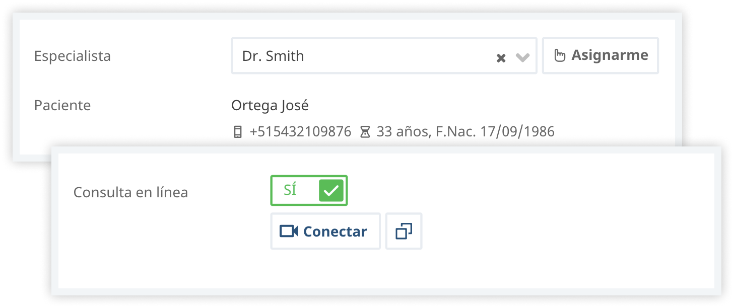 [es] Telemedicine connectar screen