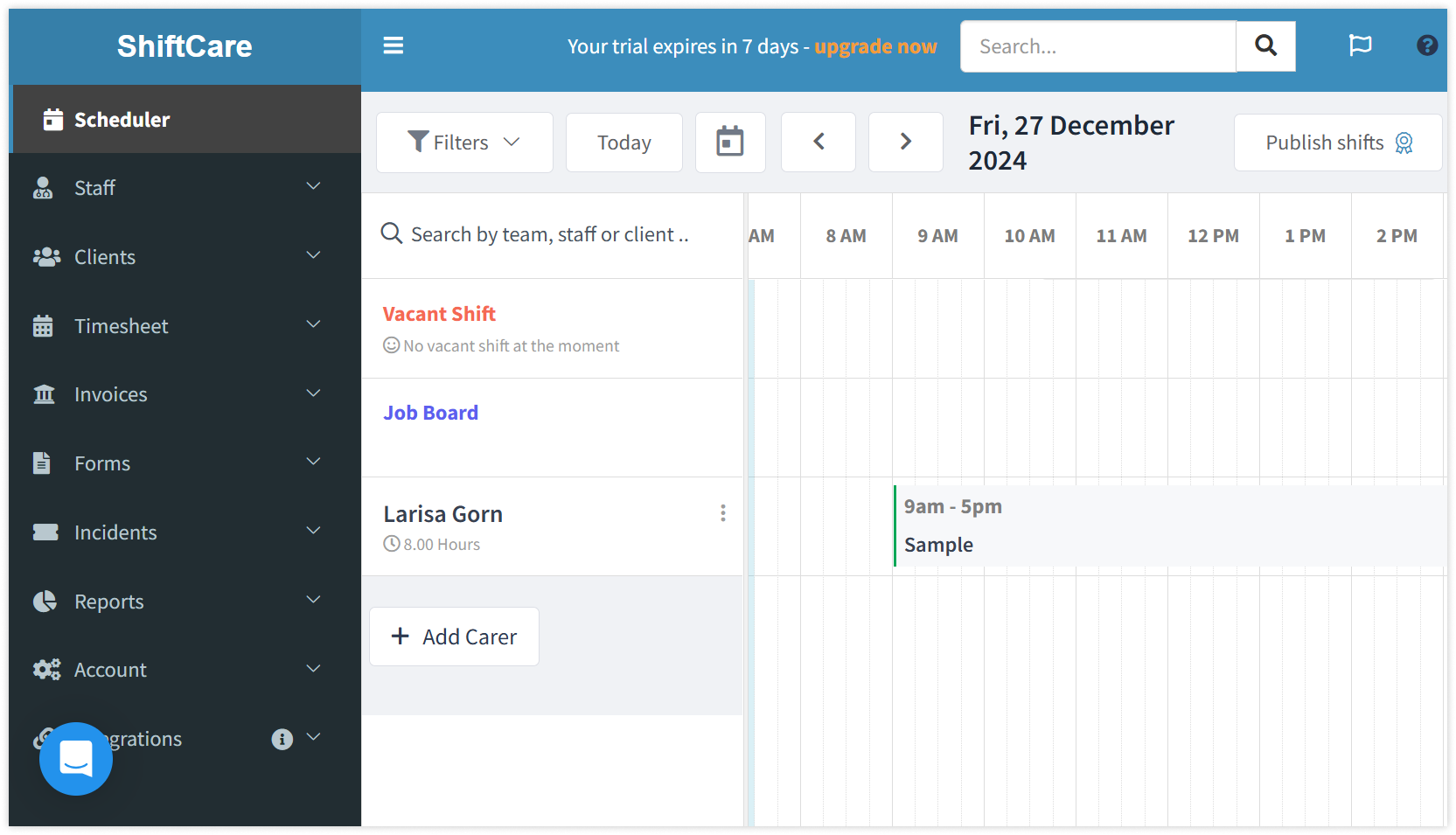 shiftcare-schedule