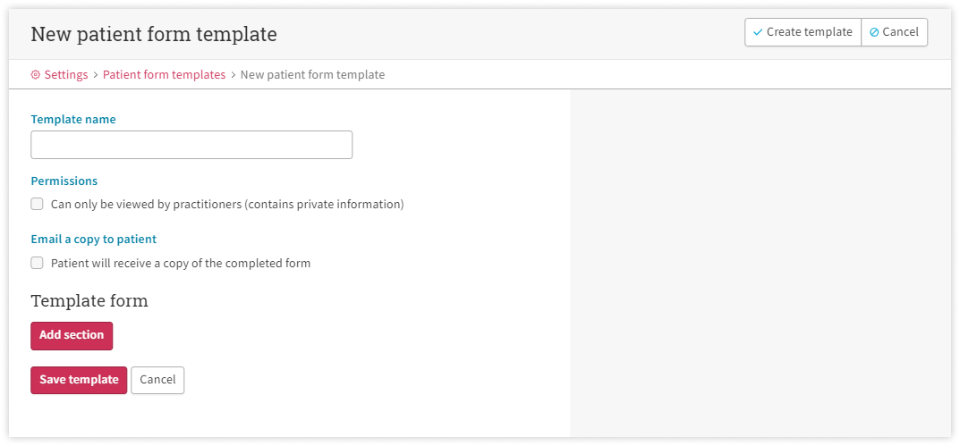 cliniko-review-new-patient-form