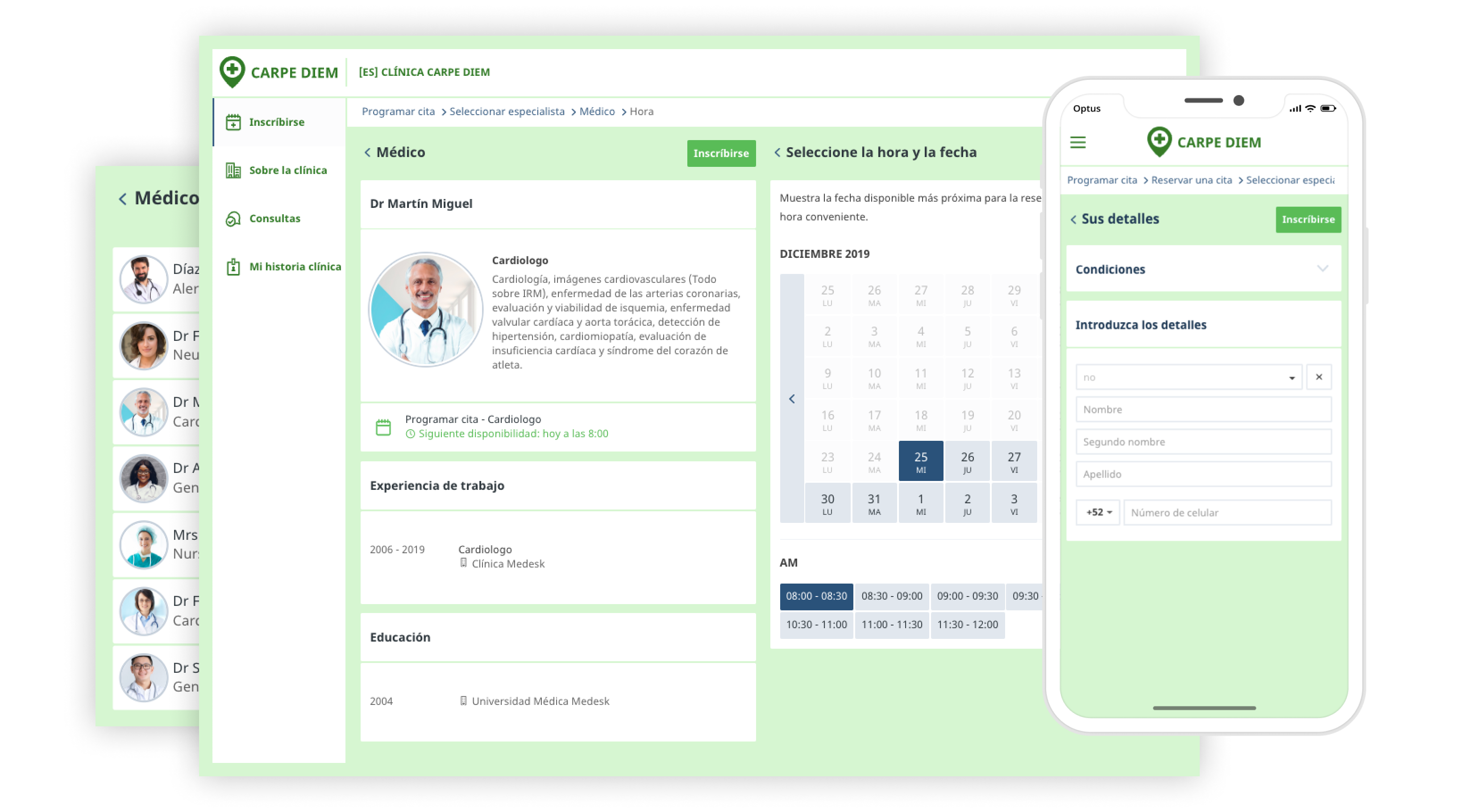 Online booking es