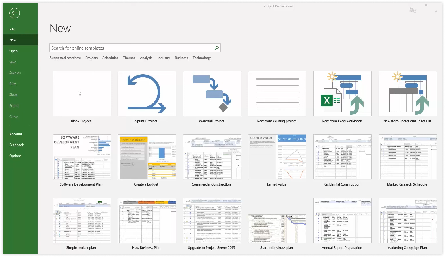 ms-project-new-template