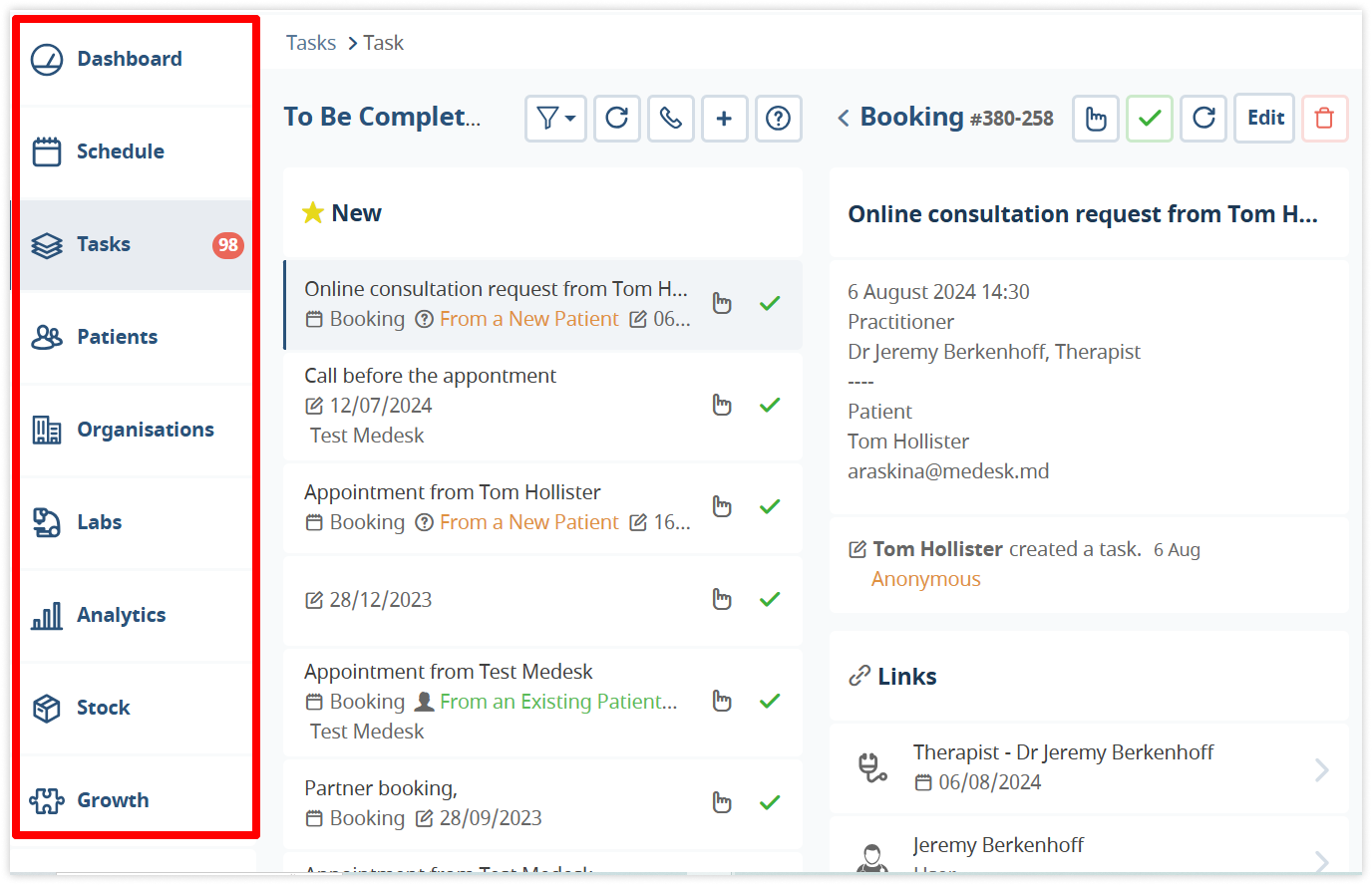 medesk-dashboard