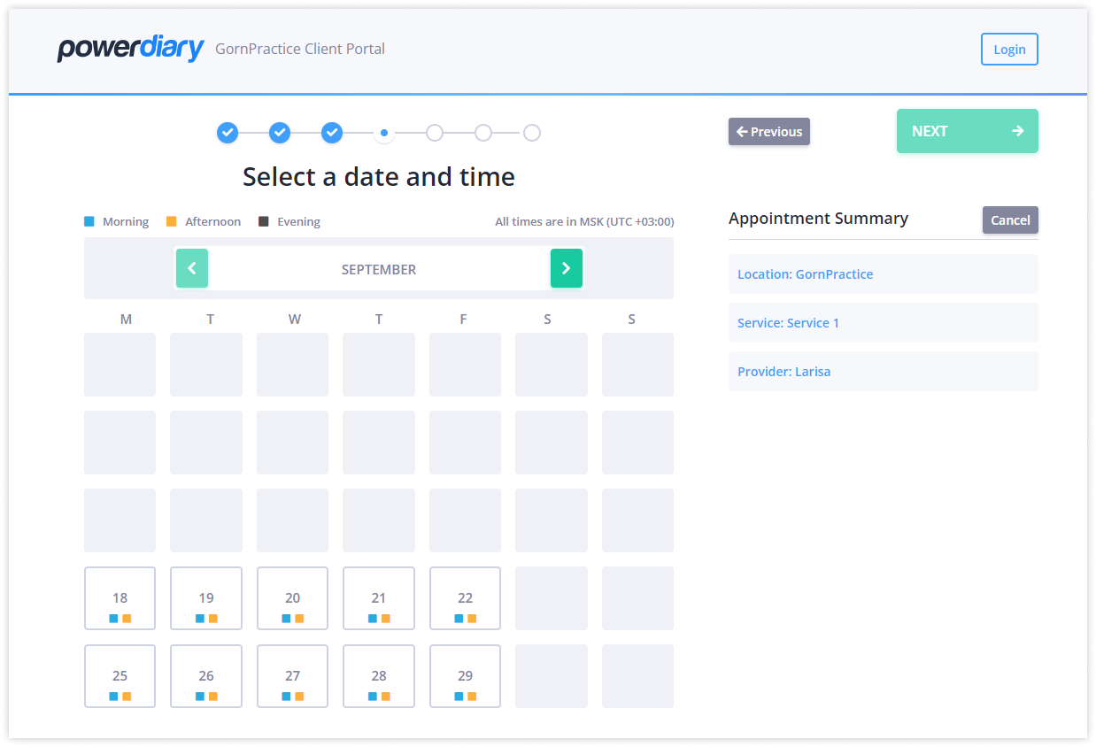 powerdiary-portal-booking
