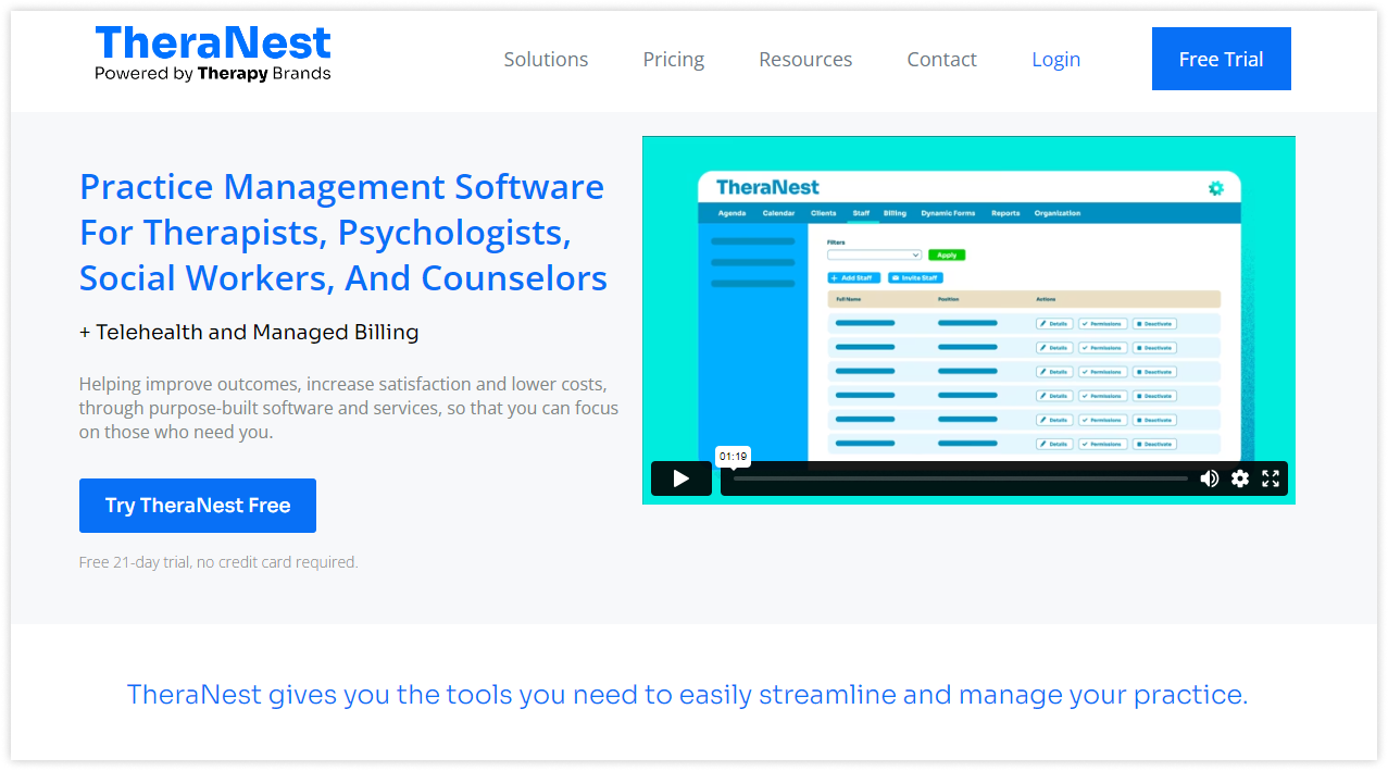 theranest-main-screen